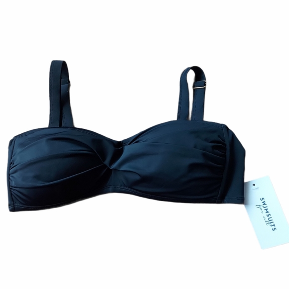 Swimsuits for all black ruched bikini top - Picture 7 of 9